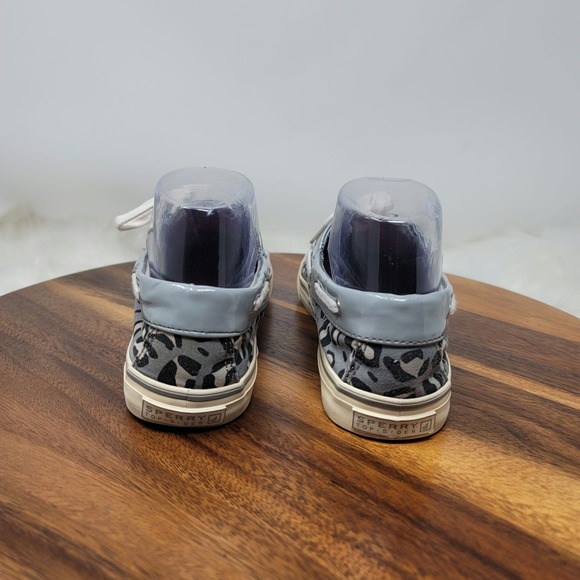 Sperry Top Sider Gray/Black Animal Style Shoes 8M - Picture 3 of 7